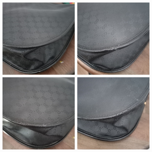 Authentic Vintage Gucci Interlocking GG Monogram Micro Guccissima Web Hobo Bag - Picture 10 of 10